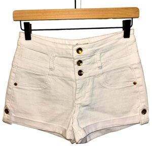 High waisted jean shorts- 4